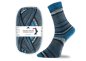Preview: Grindelwald Stretch-Sockenwolle von Golden Socks, Pro Lana,  Strumpfwolle grau, blau
